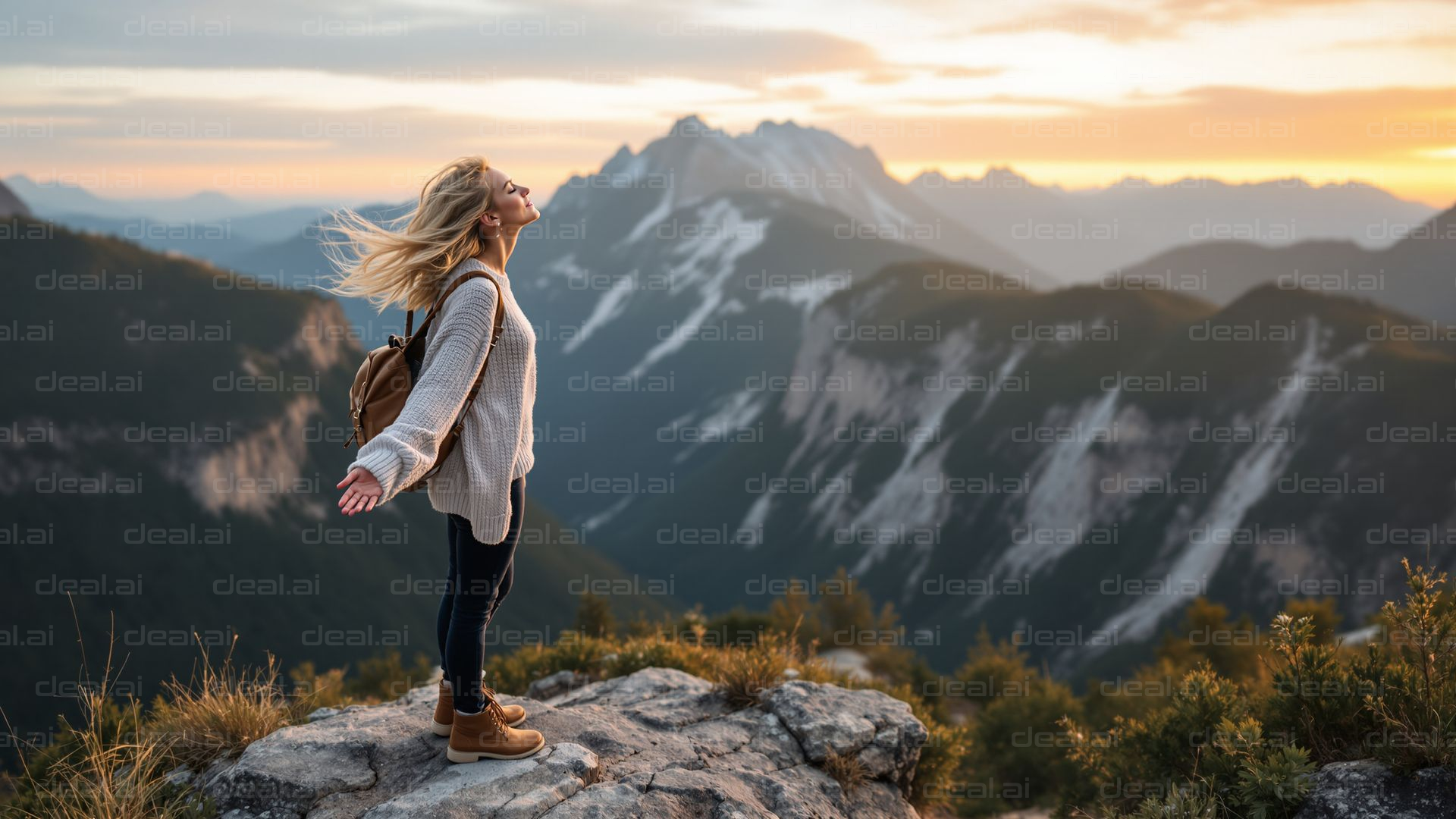 Freedom on the Mountain Peak