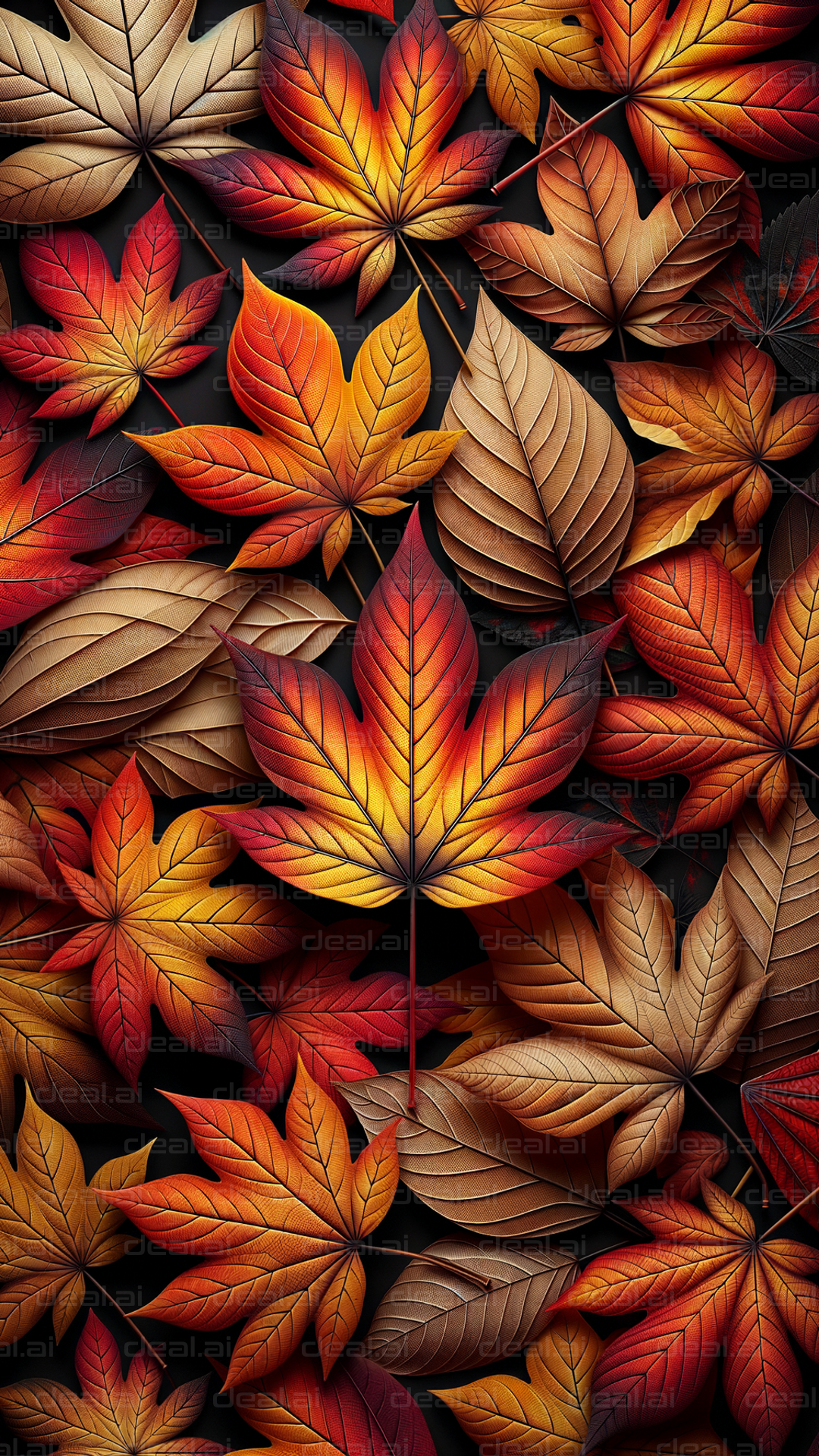 "Vibrant Autumn Leaves"