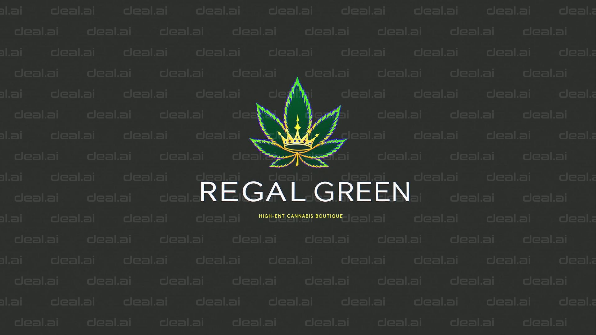 "Regal Green Cannabis Boutique Logo"