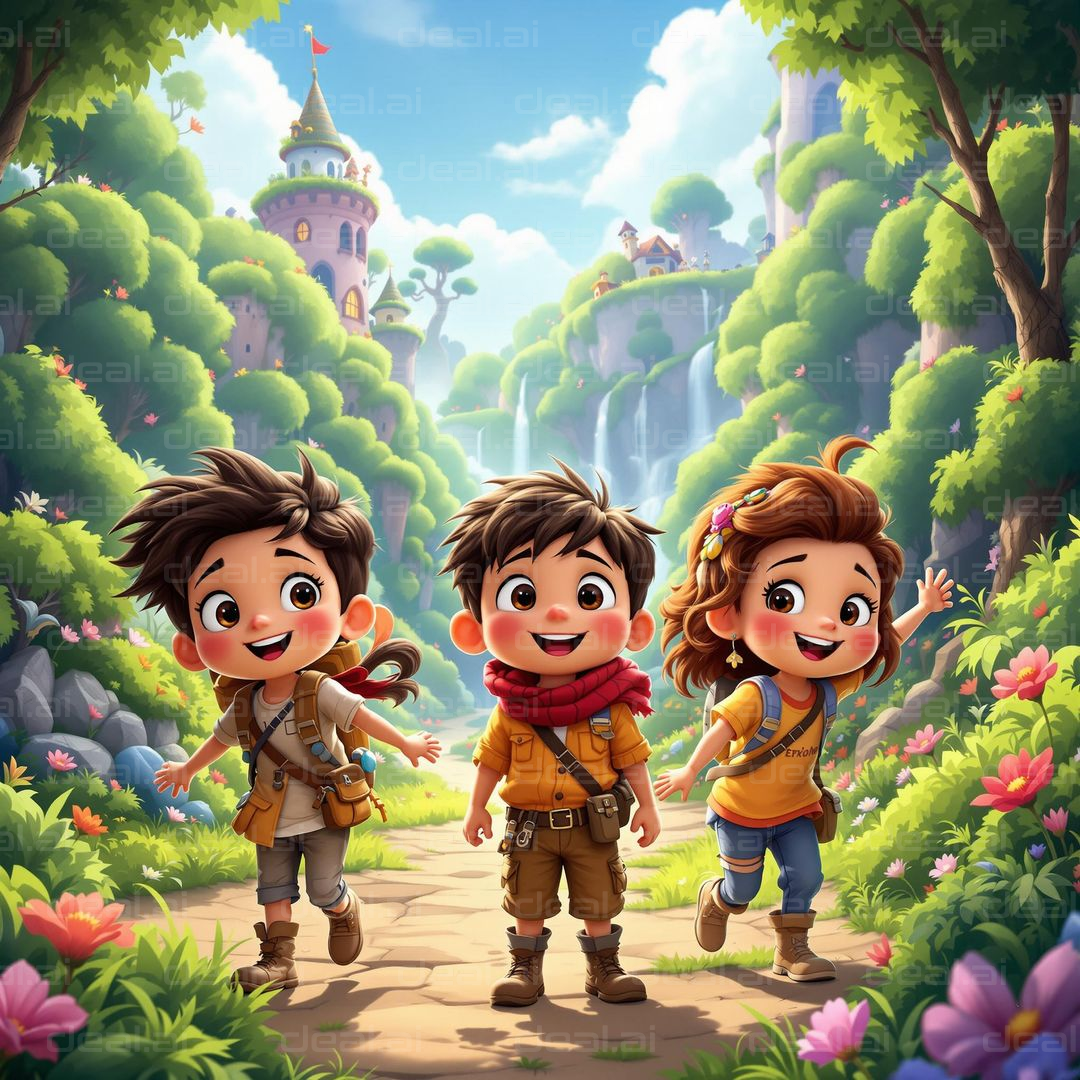 Adventure in a Magical Forest