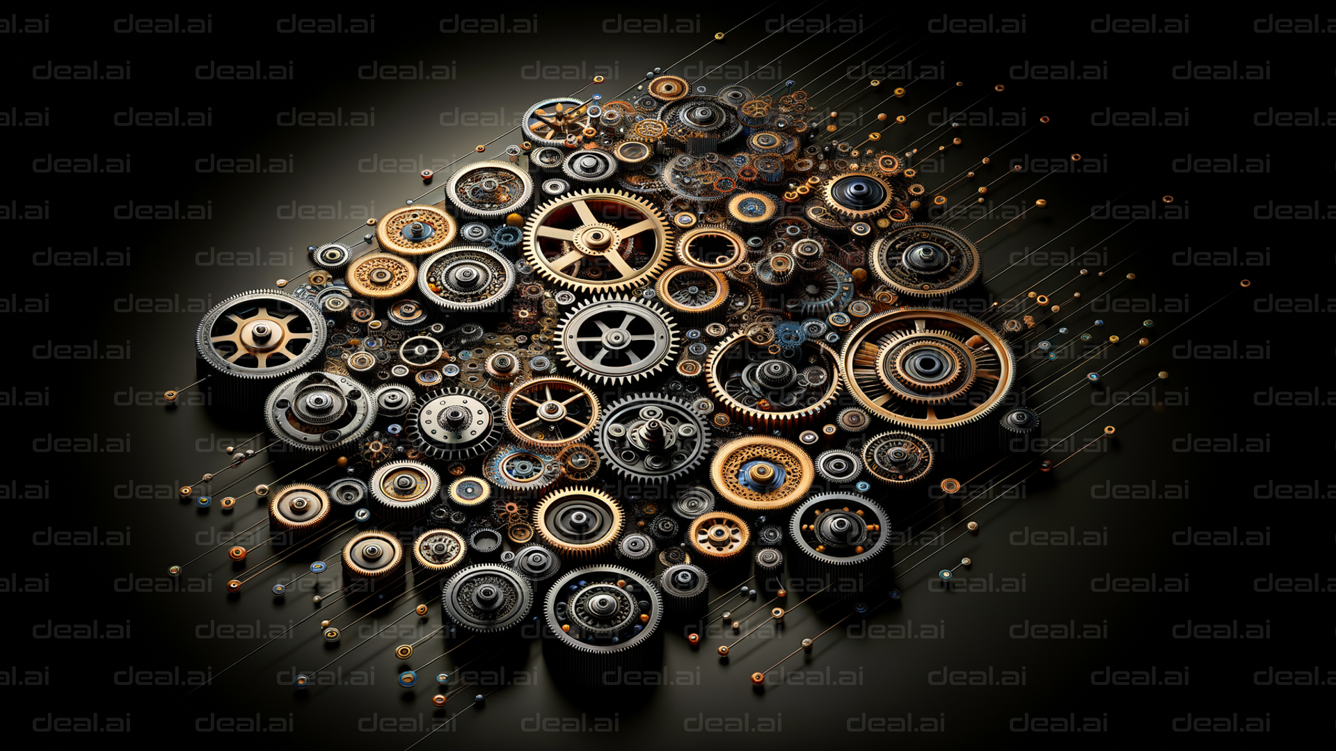 Intricate Gears Abstract Design