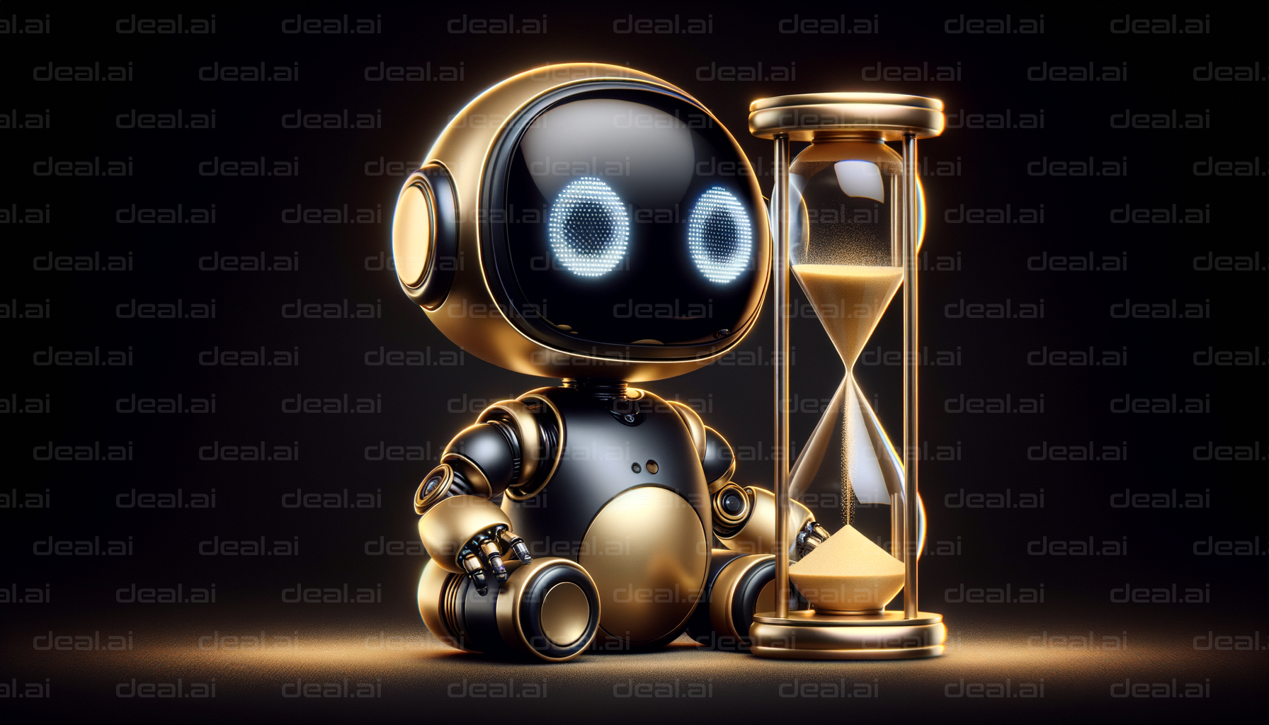 "Robot with Hourglass: Timekeeper"