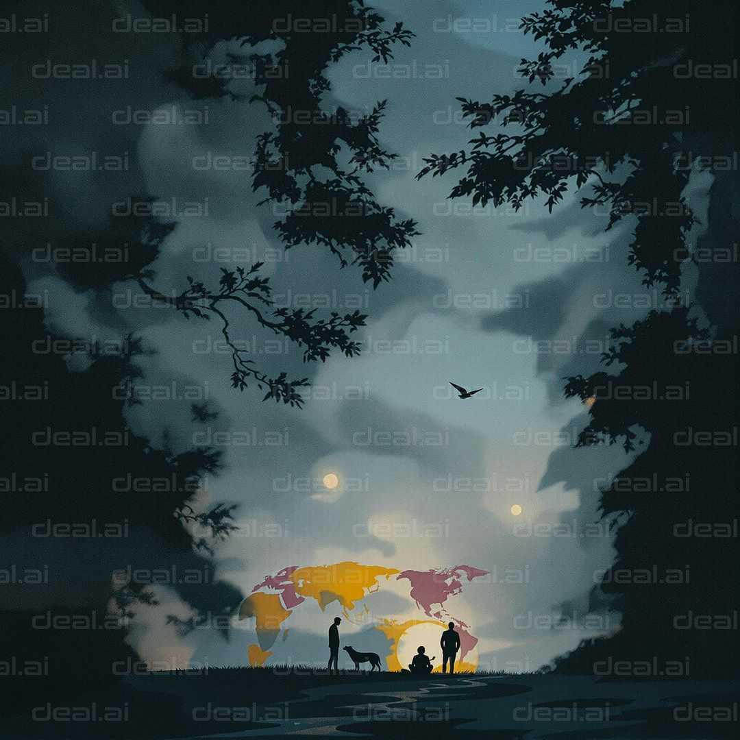 "World Silhouetted in Nature"