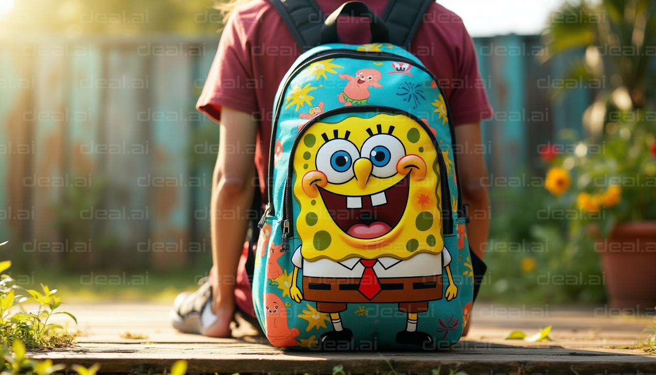 Colorful Backpack in the Sunlight