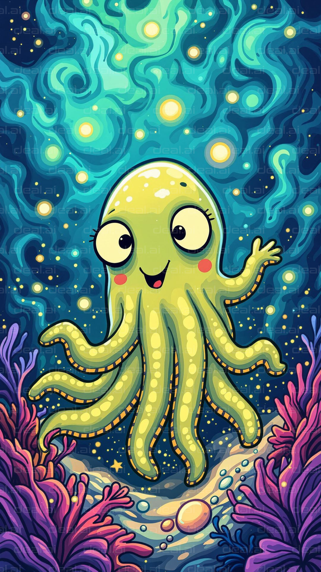 Cheerful Octopus Adventure