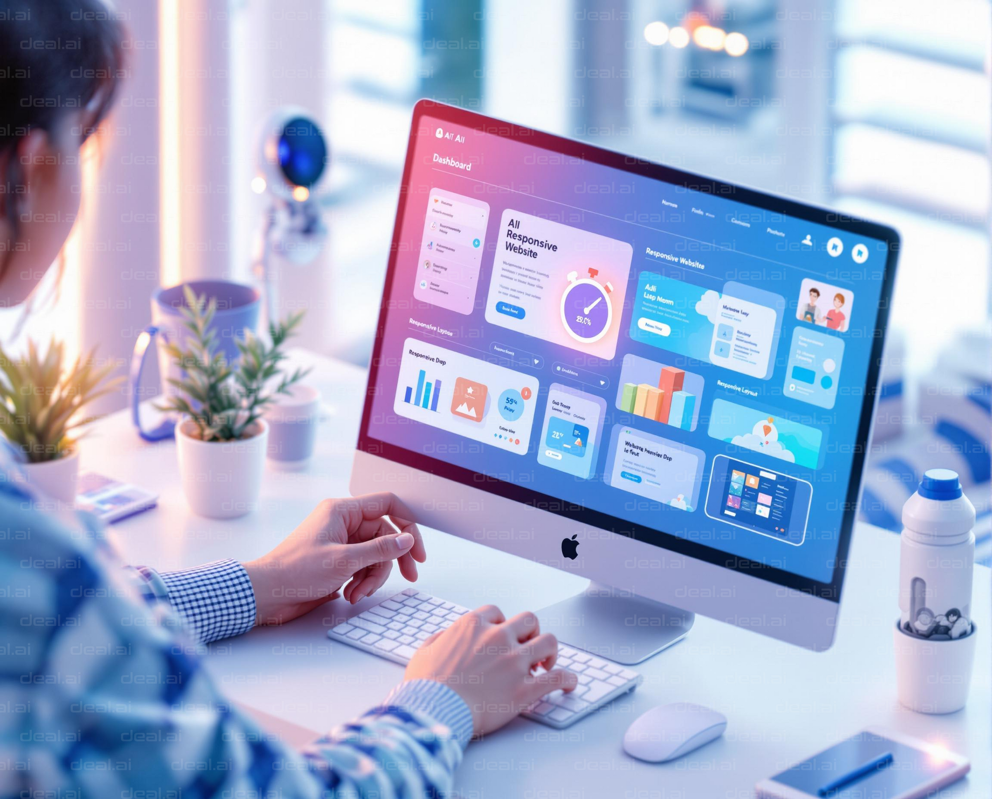 Dashboard on Desktop Computer Display