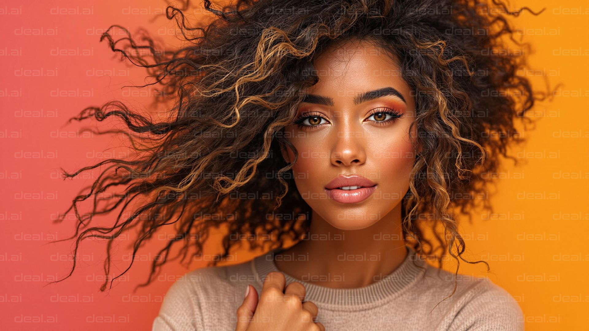 Vibrant Curls and Beauty