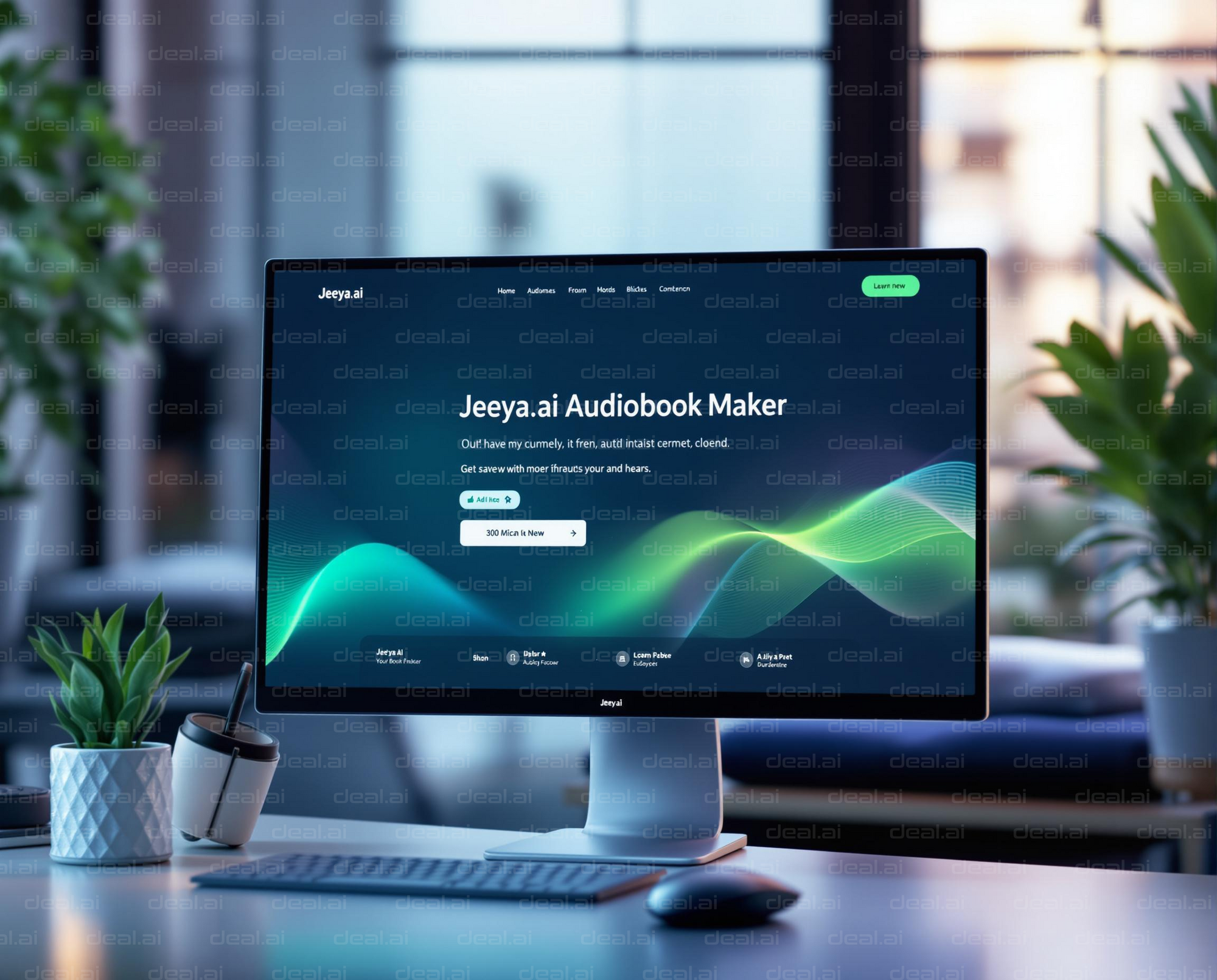 Jeeya.ai Audiobook Maker Interface