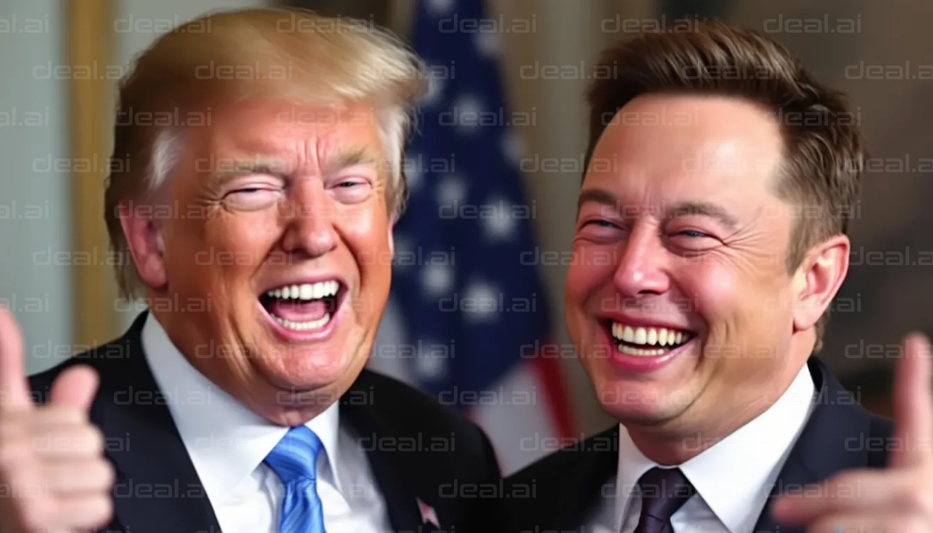 Two Men Laughing and Thumbs Up