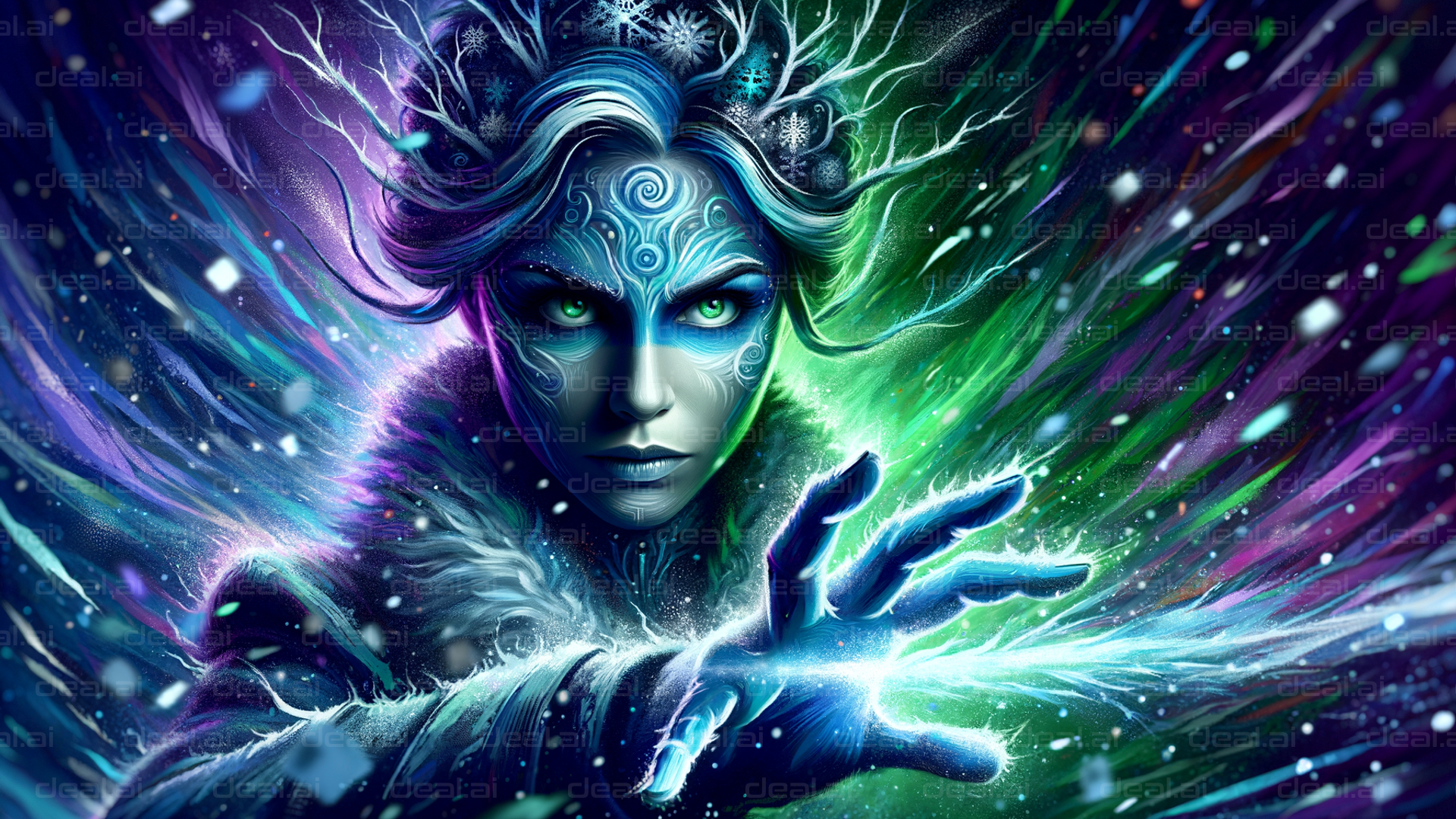 "Enchantress of Frost and Aurora"