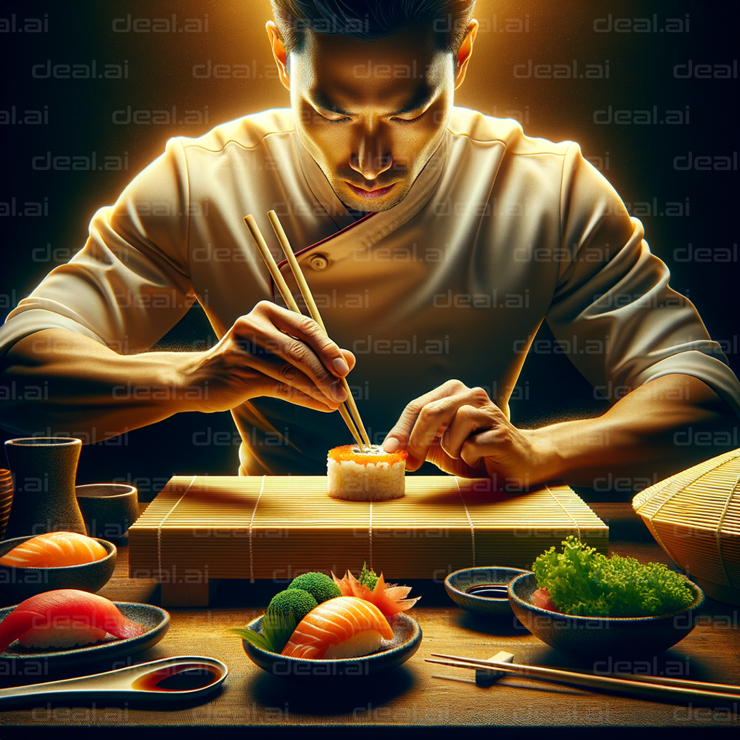 Sushi Chef's Precision Artistry