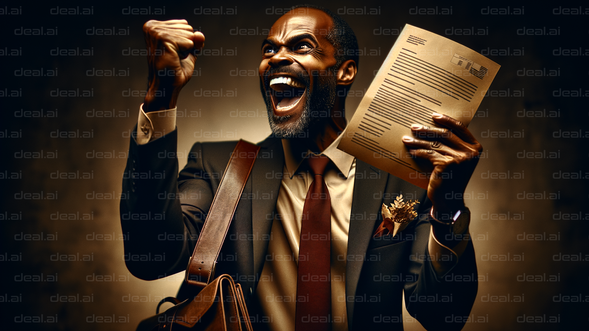 "Celebrating Victory with Fist Pump"