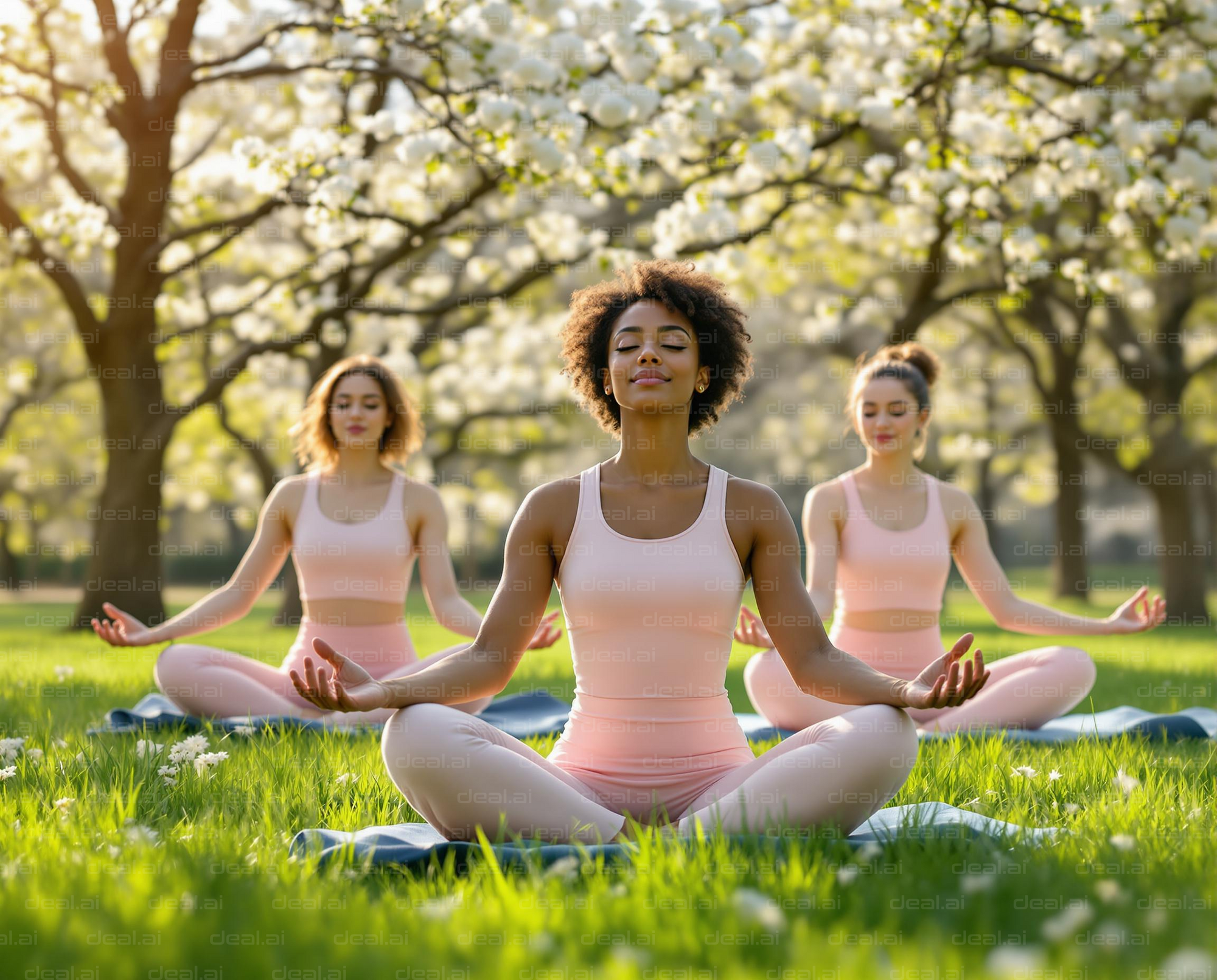 "Serene Outdoor Yoga Session"