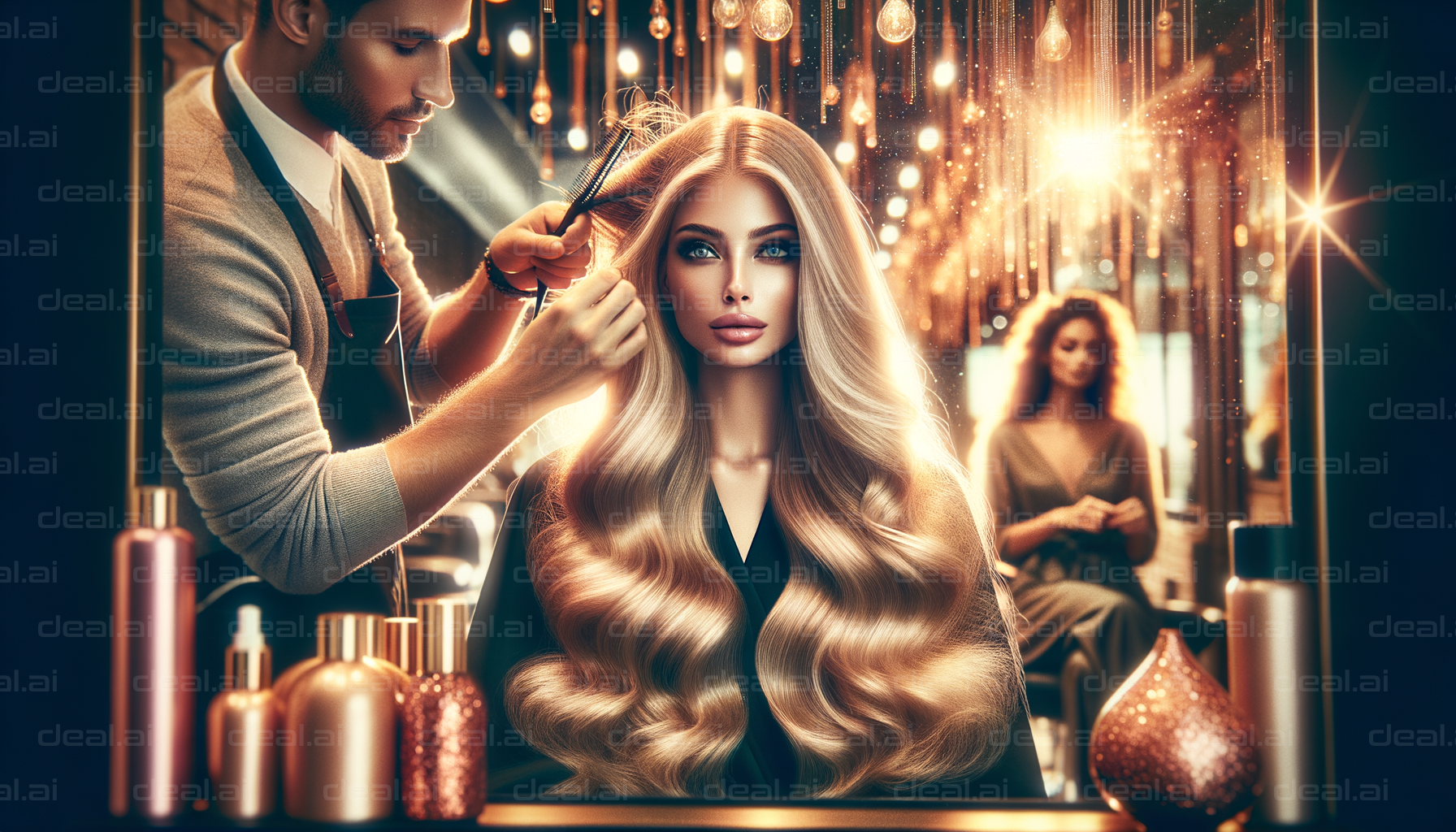 Glamorous Hair Salon Session
