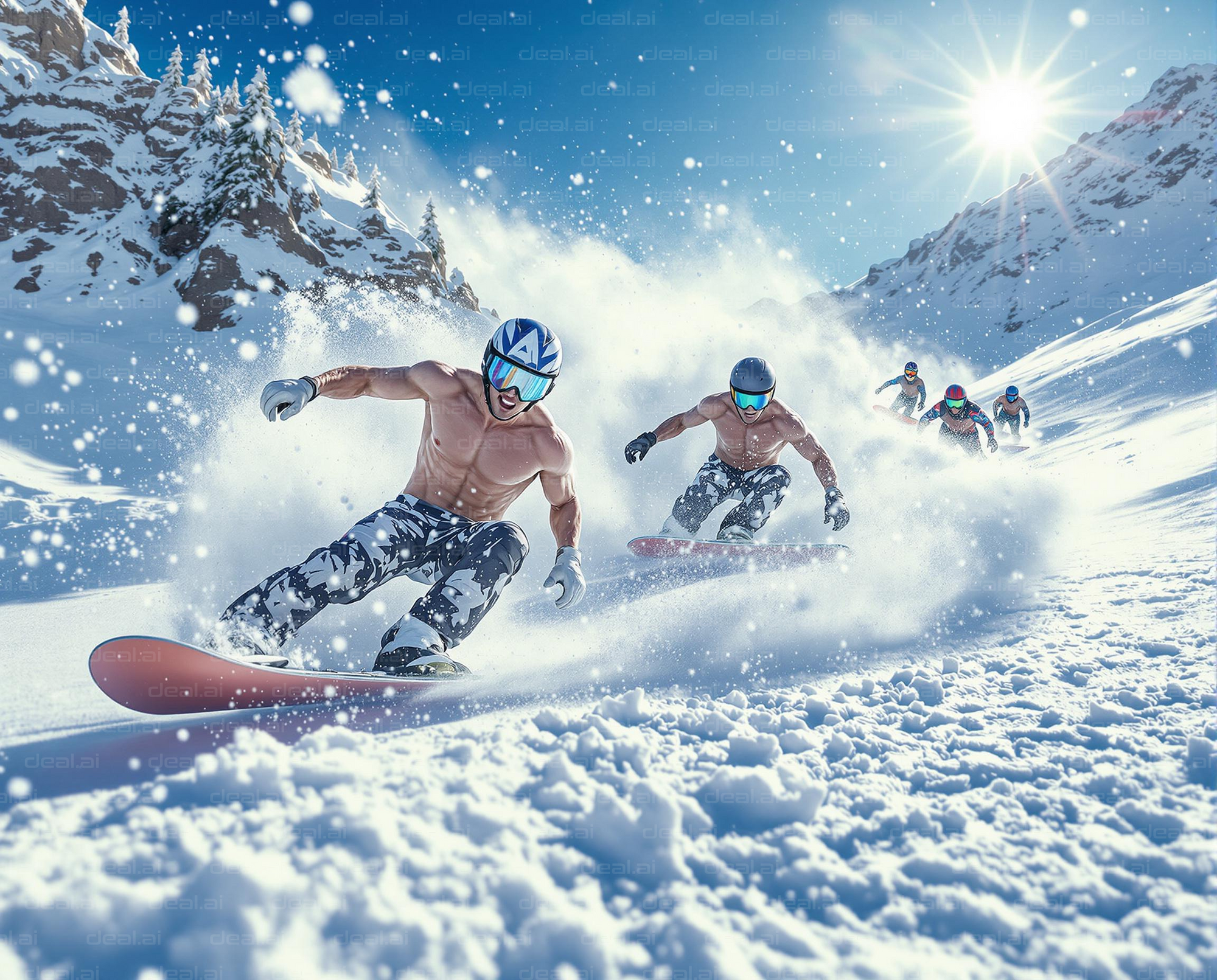 Bold Snowboarding Adventure