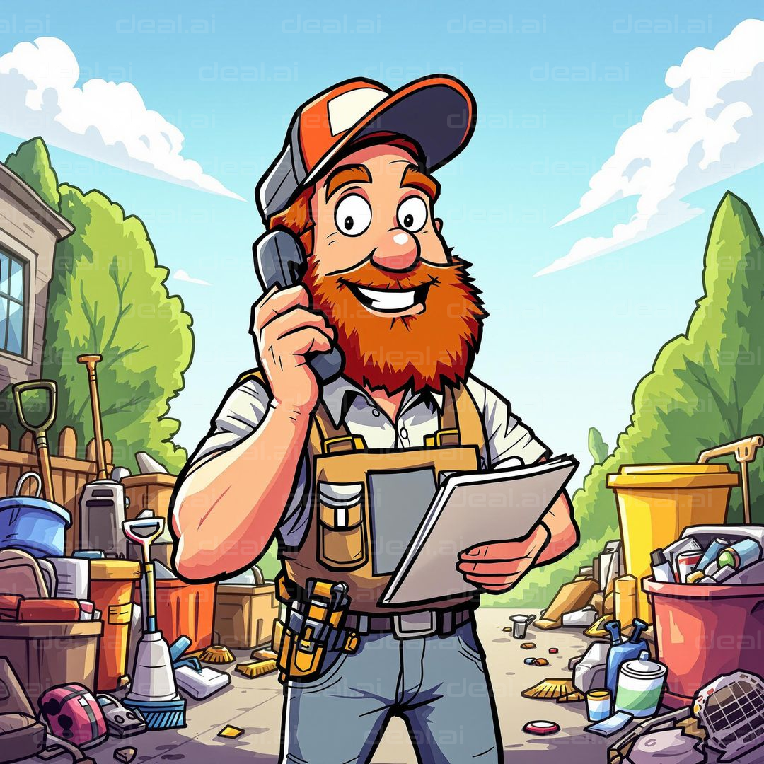 Friendly Handyman on the Job