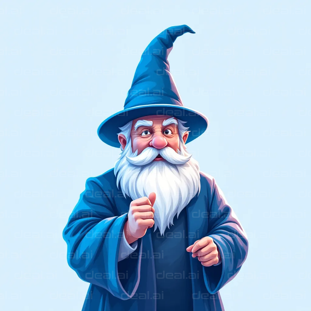 Friendly Wizard Illustration