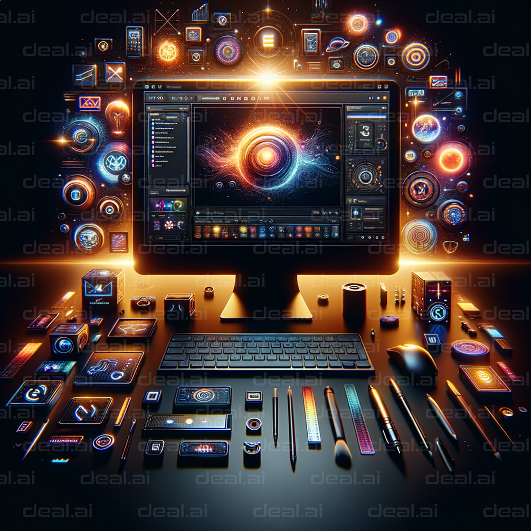 "Vibrant Digital Workspace"