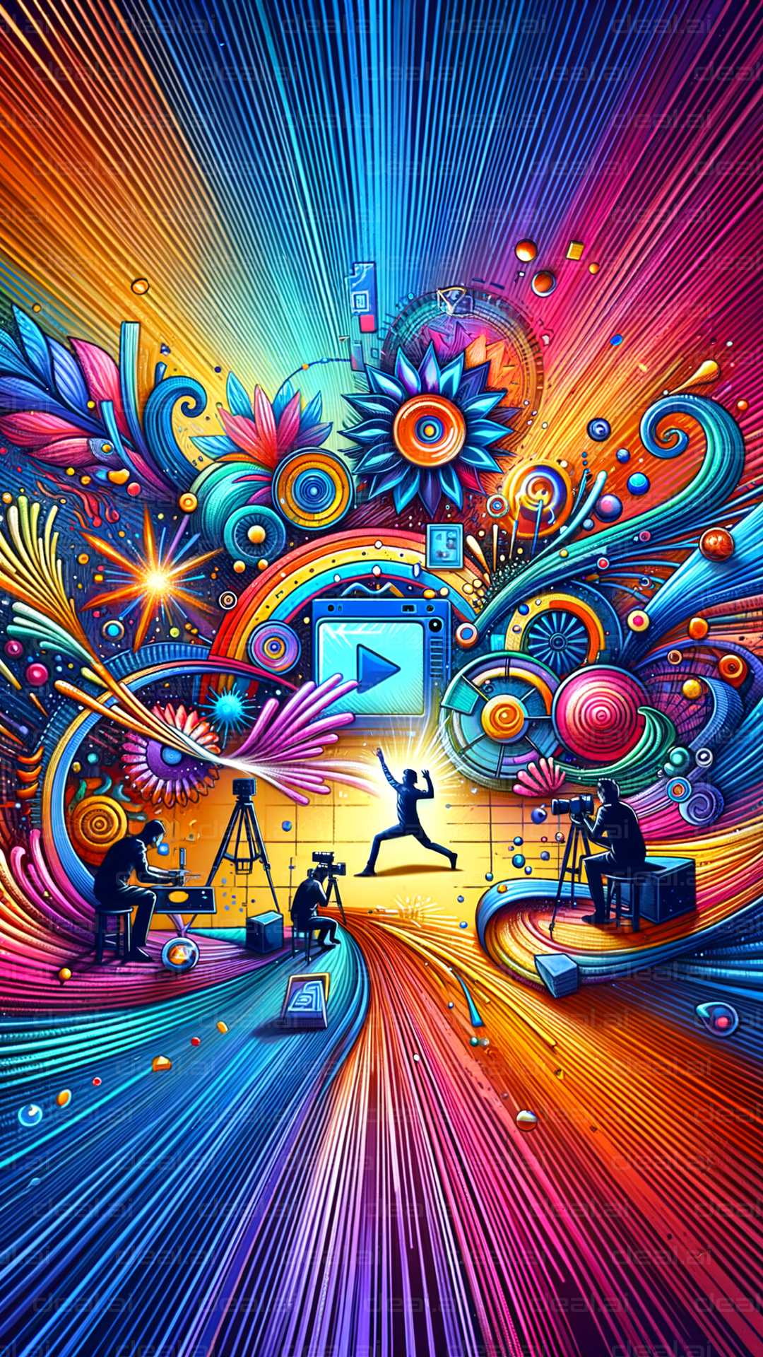 Vibrant Digital Creativity Explosion