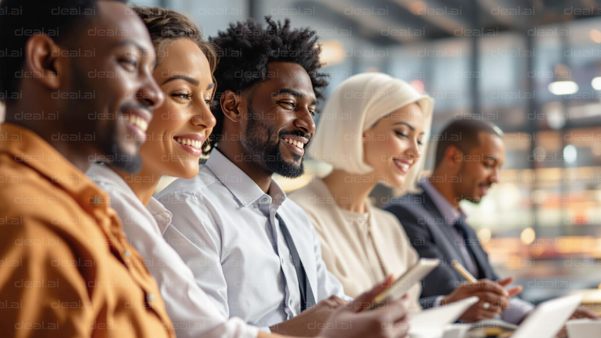 "Diverse Team in a Meeting"