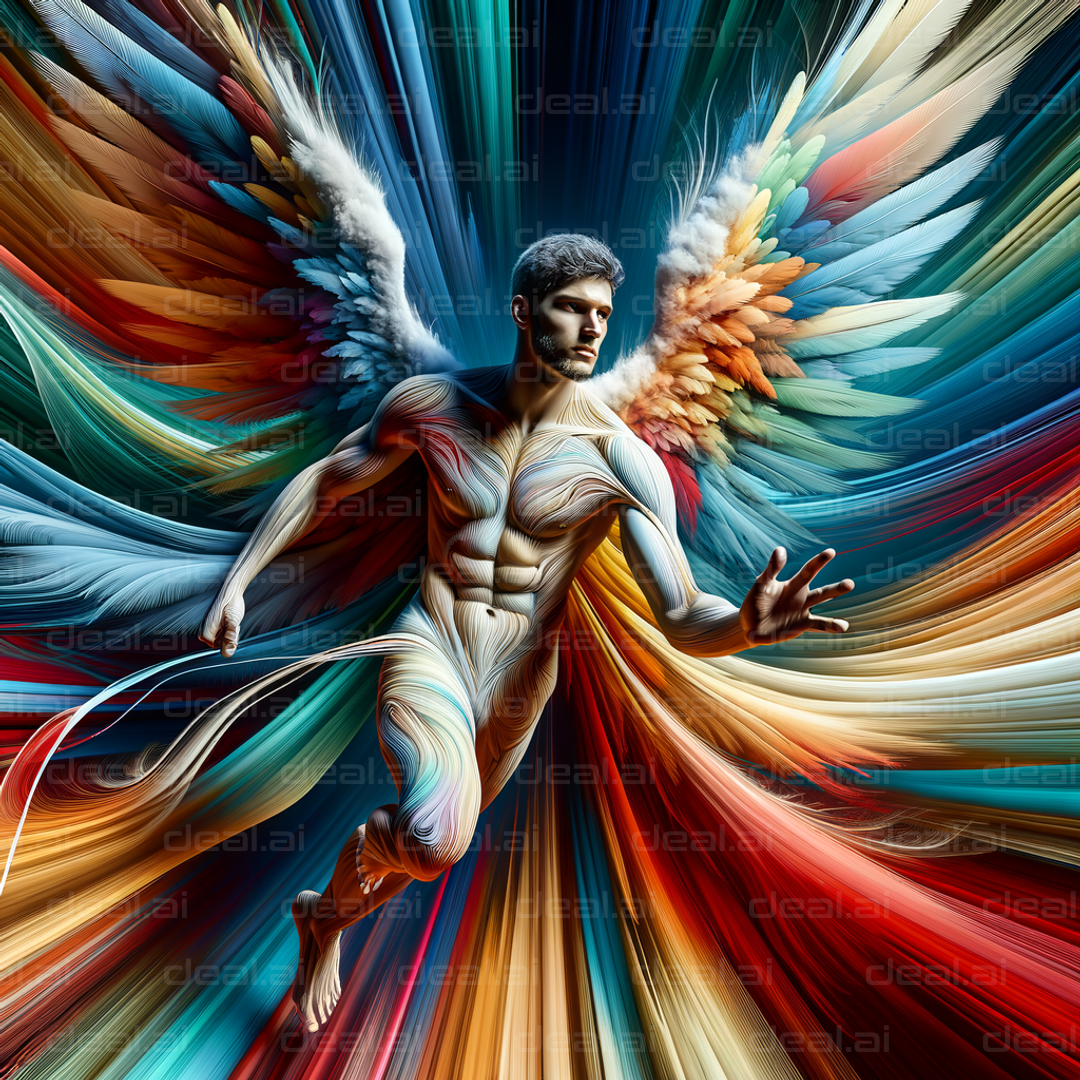 "Vibrant Angel in Motion"