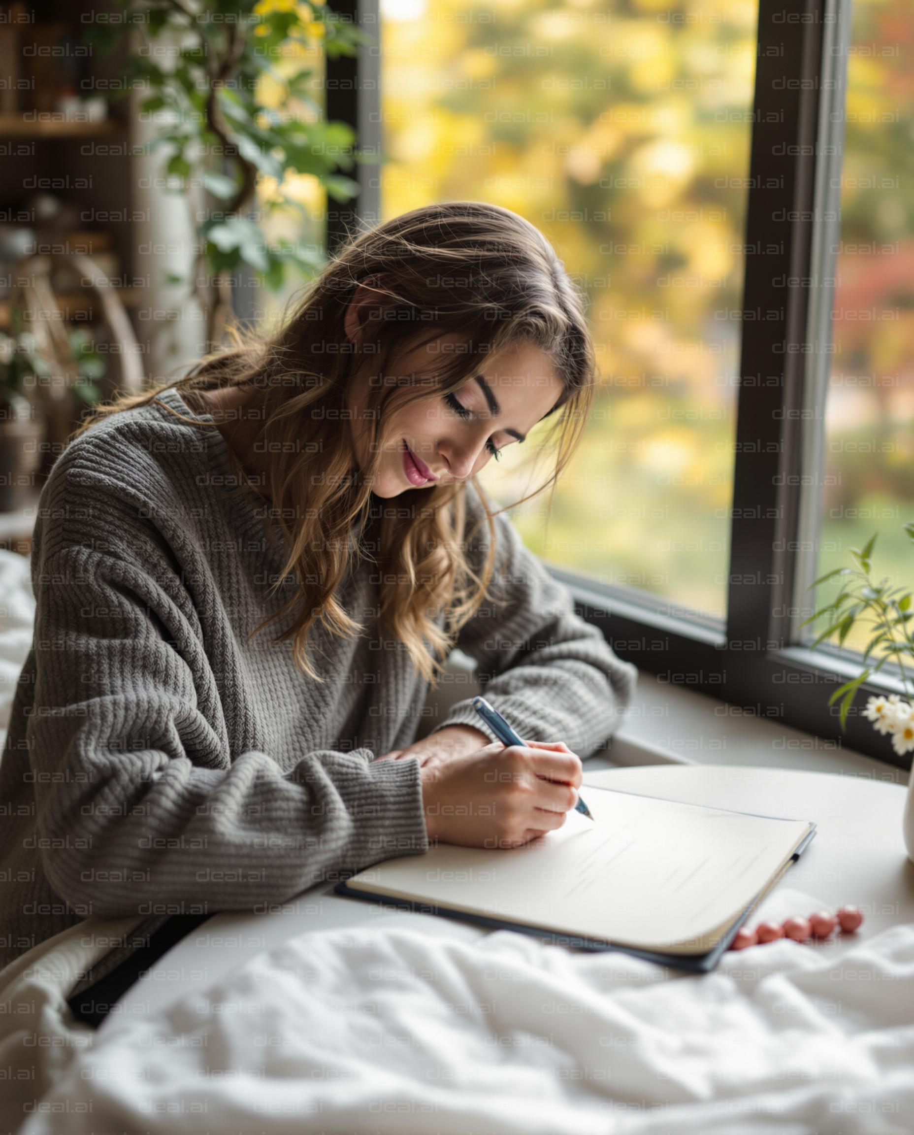 Cozy Writing by the Window