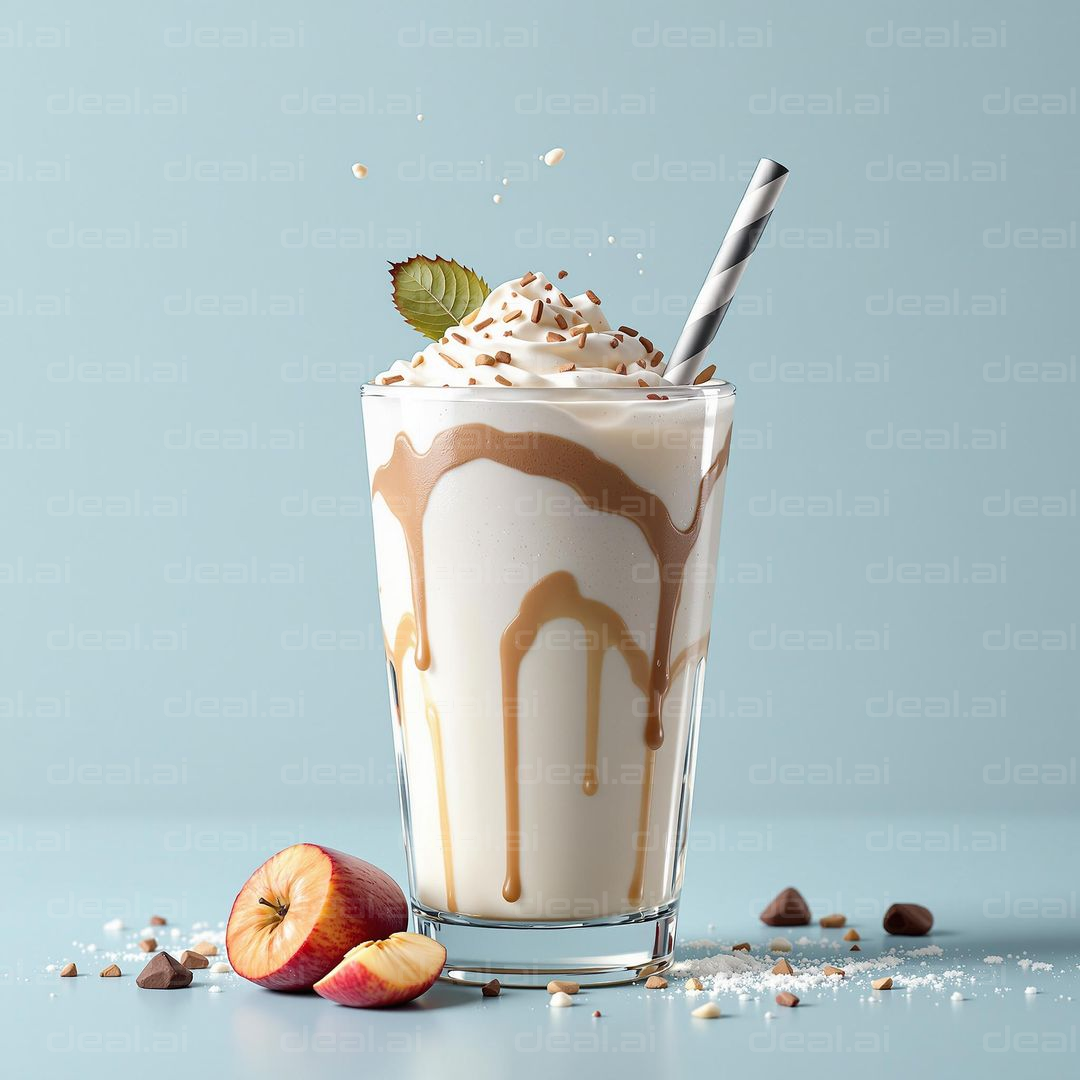Creamy Caramel Apple Shake Delight