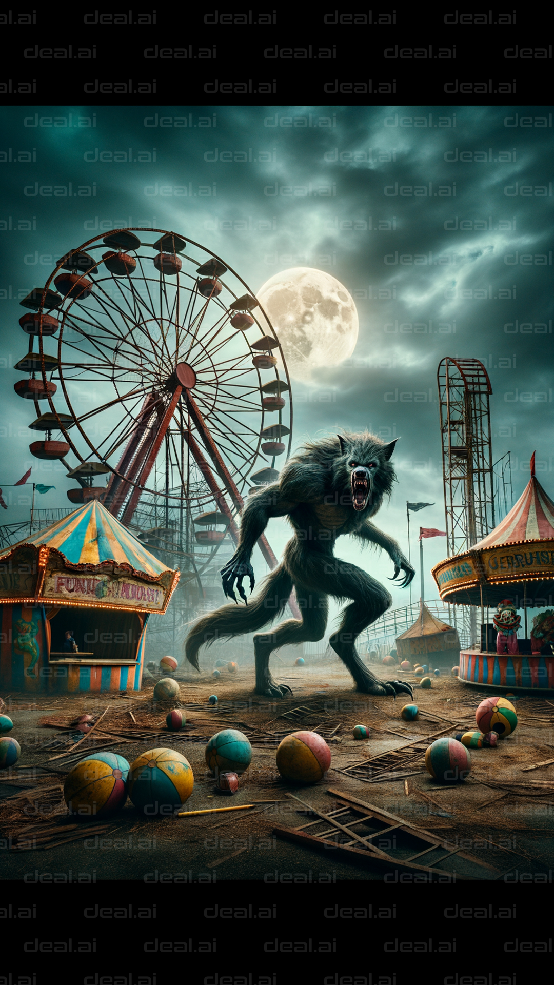 Werewolf at the Haunted Carnival