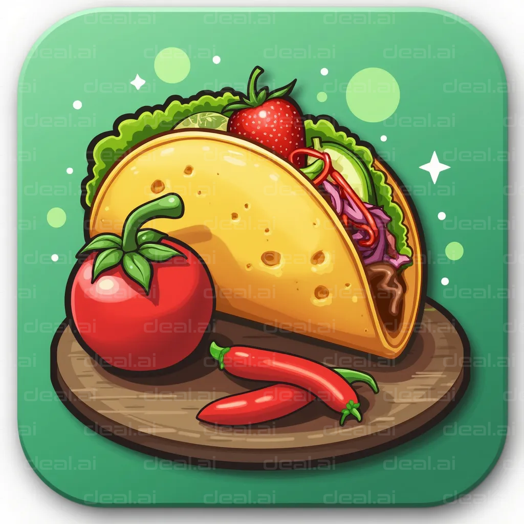 "Delicious Taco and Fresh Ingredients"