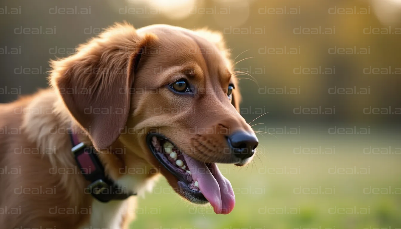 Happy Dog in the Sunlight