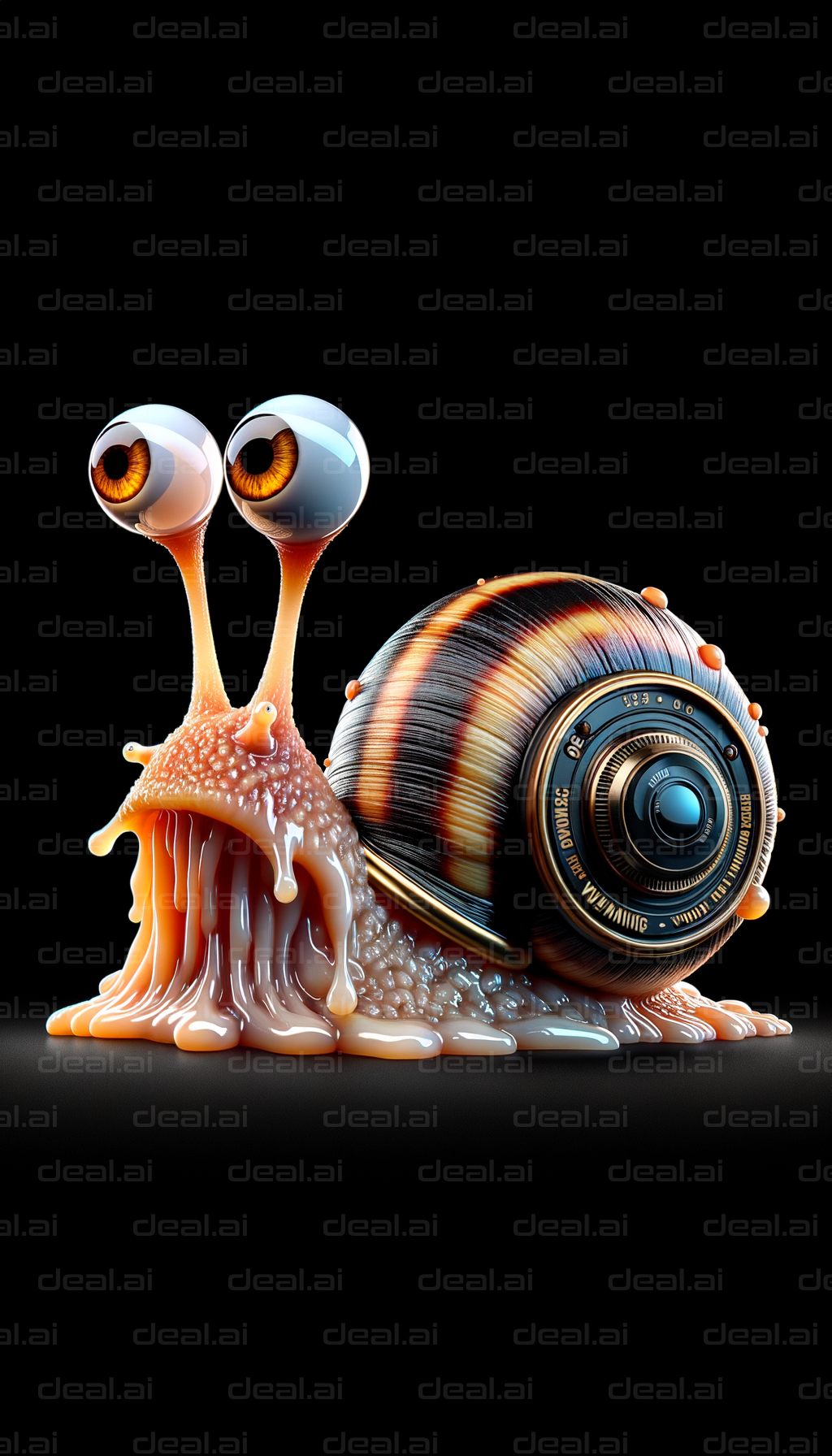 "Cyber Snail with Camera Shell"