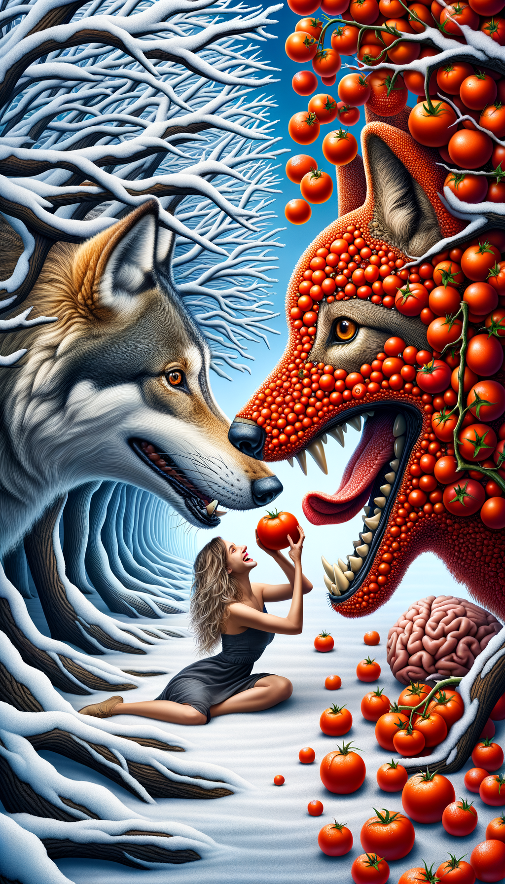 "Whimsical Wolves and Winter Tomatoes"