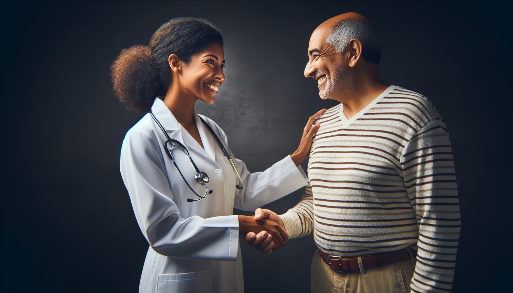 Doctor and Patient Shaking Hands