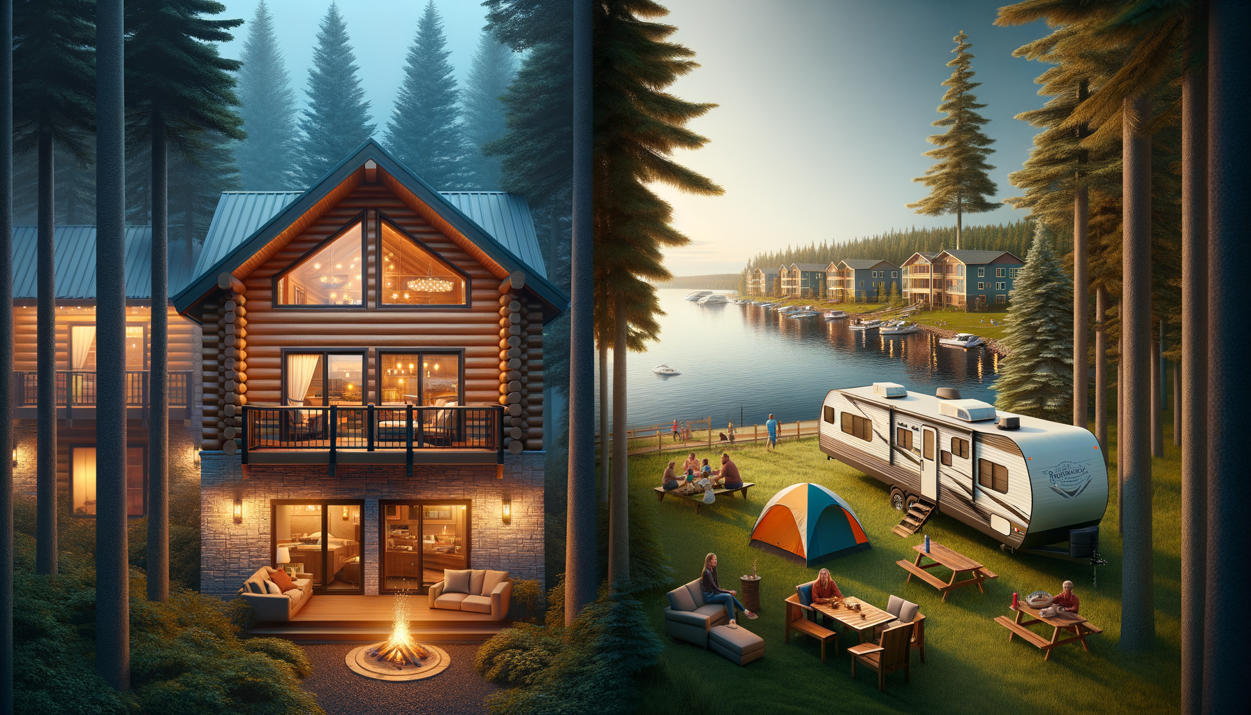 "Cozy Cabin and Campsite by the Lake"