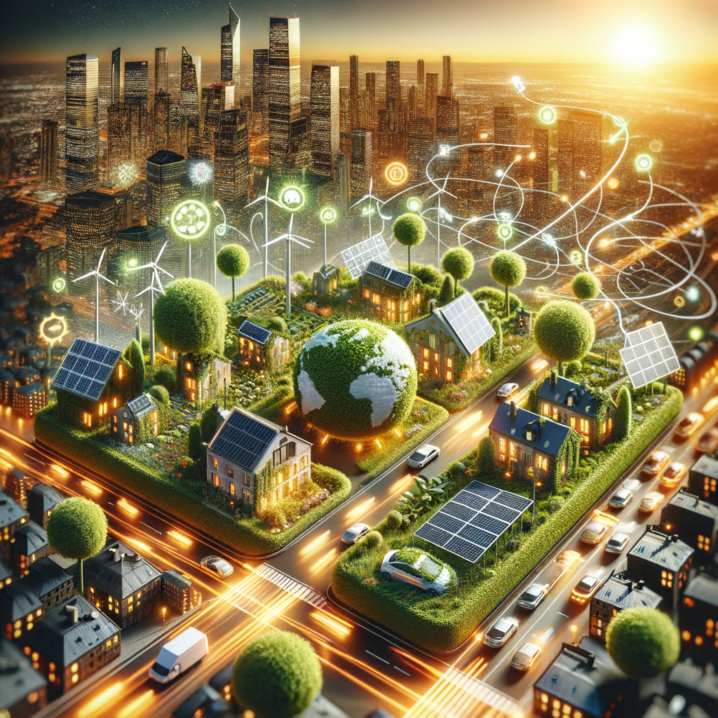 "Futuristic Green Smart City Concept"