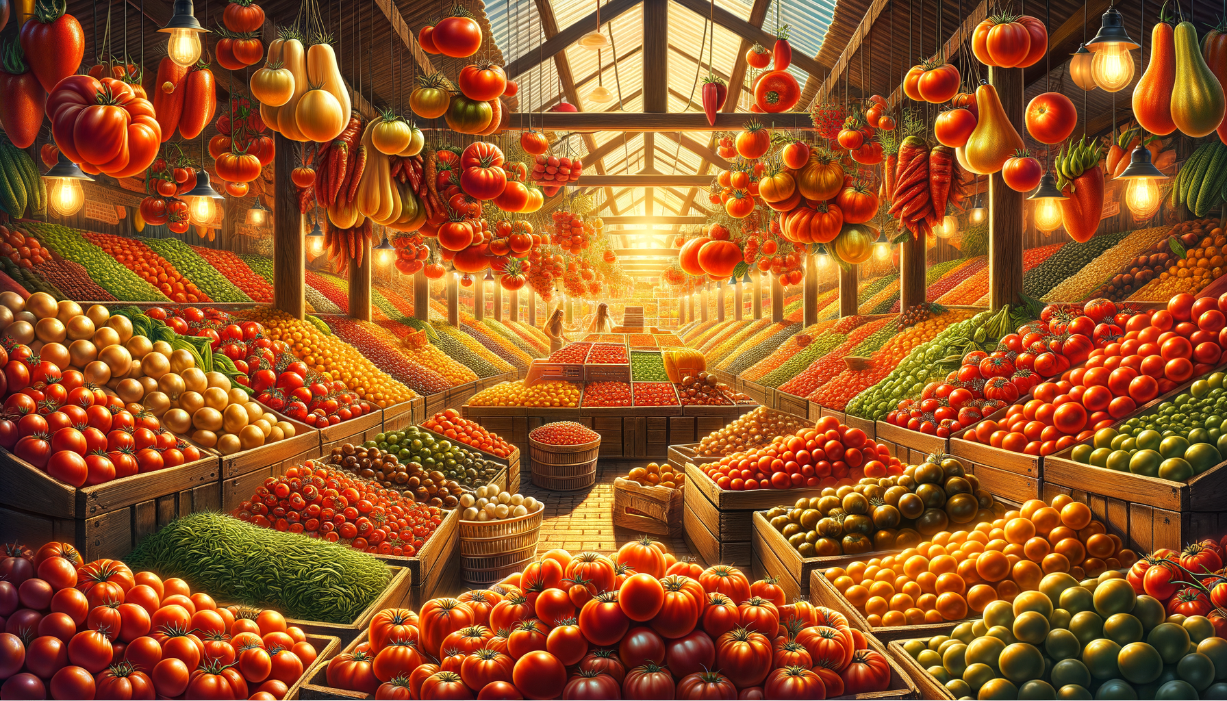 Vibrant Market Produce Display