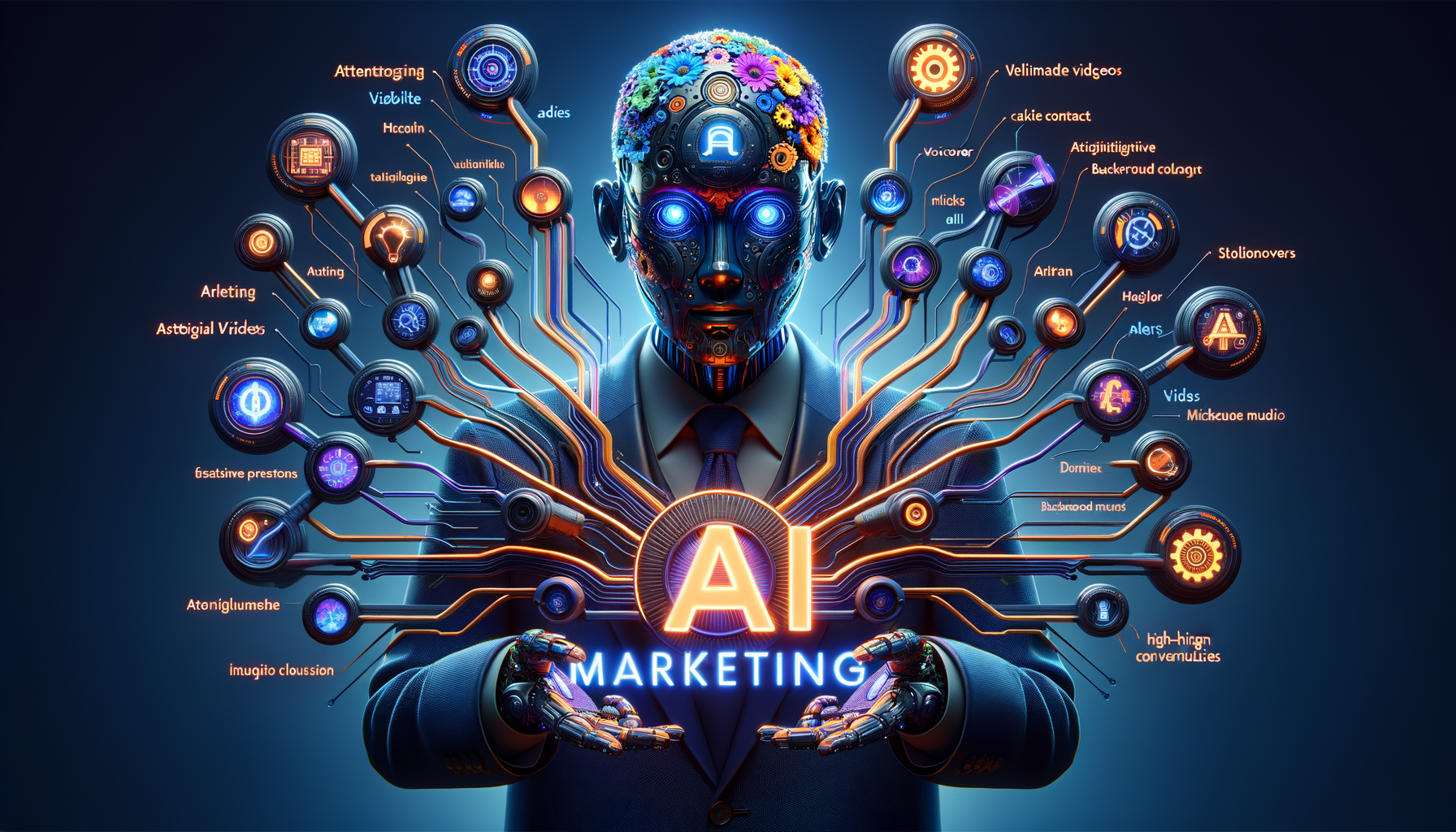 "AI Marketing Network Visualization"