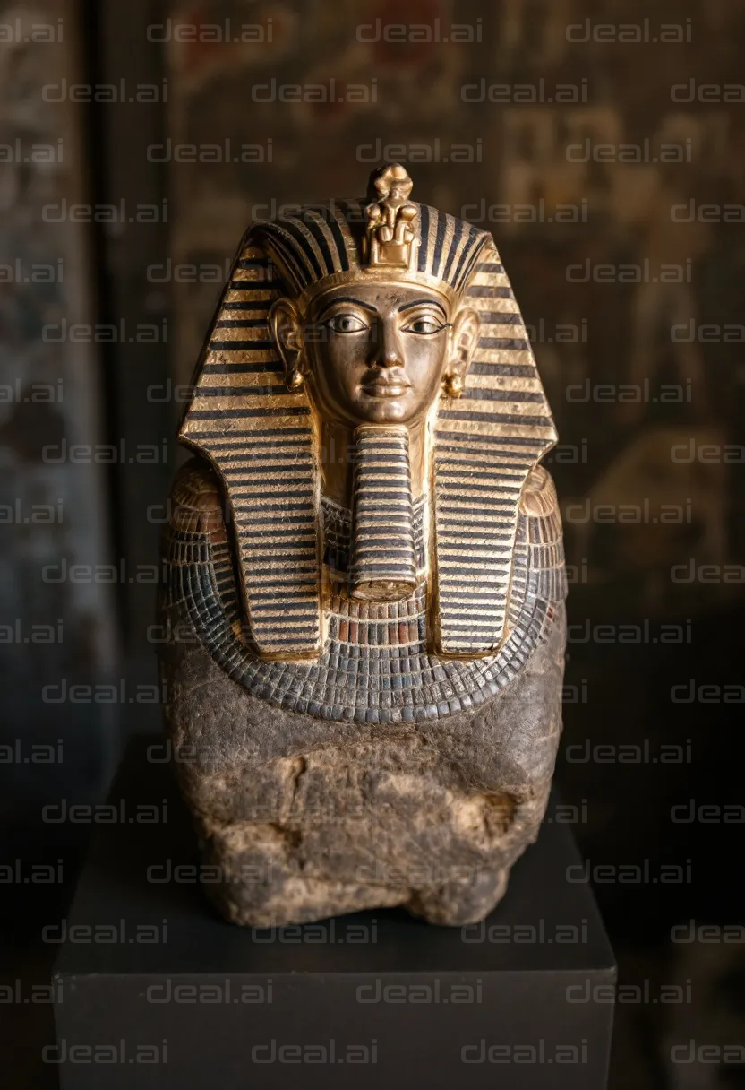 Ancient Egyptian Pharaoh Bust