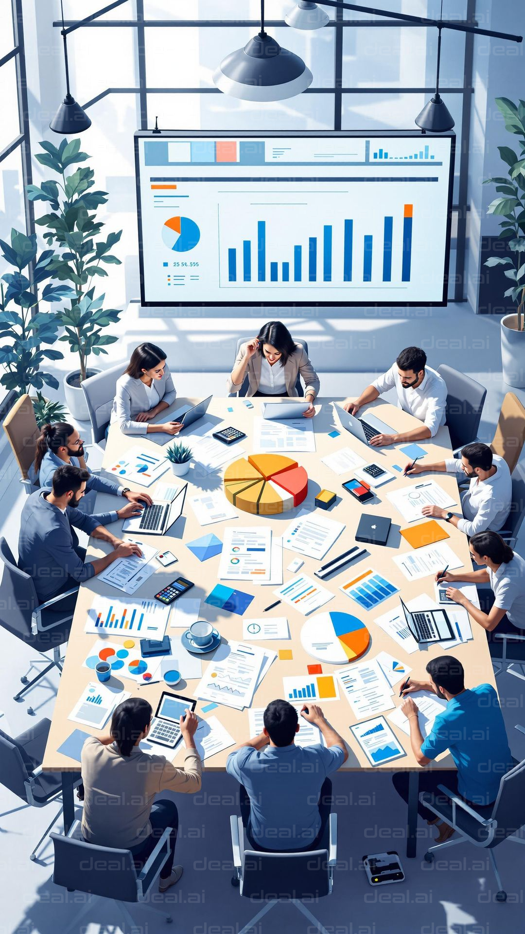 Team Analyzing Business Metrics
