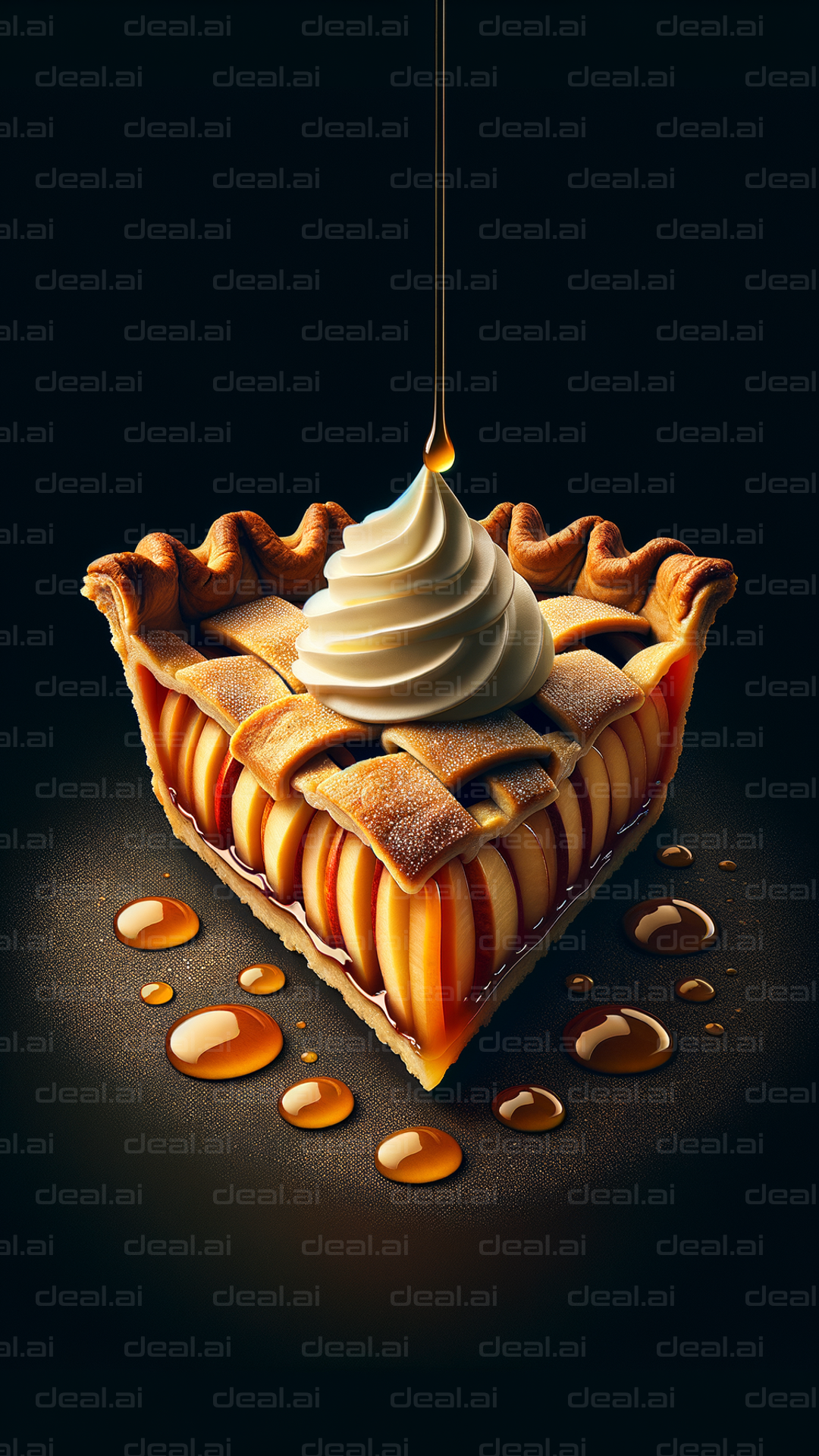 Apple Pie Delight with Caramel Drizzle