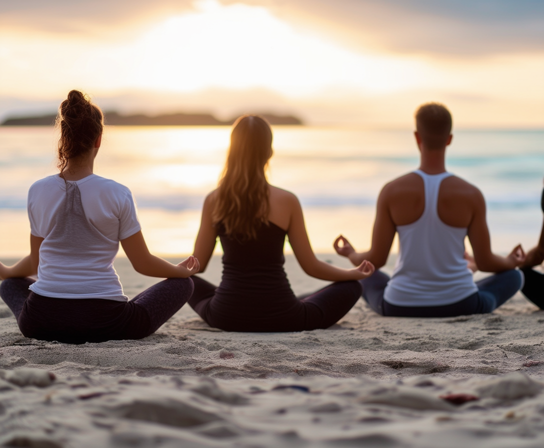 "Sunrise Yoga on the Beach"