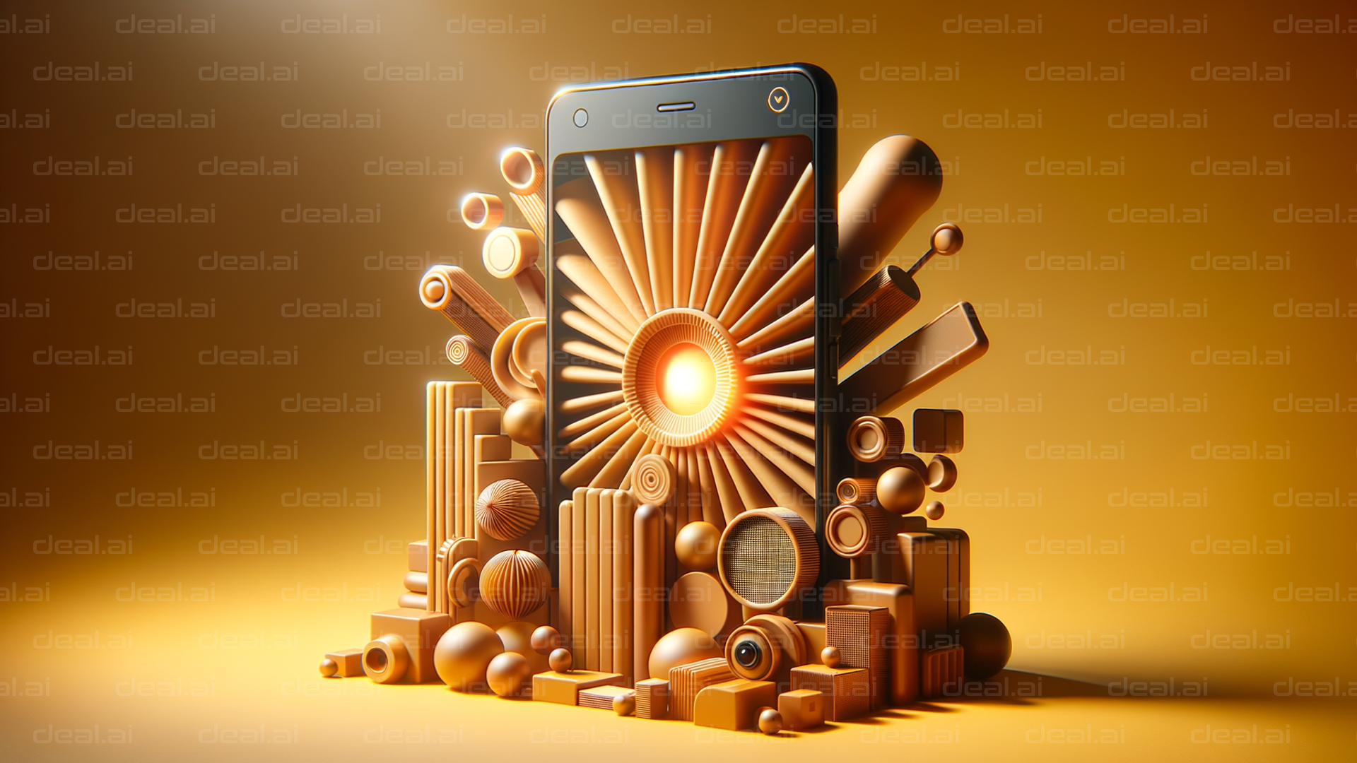 "Sunlight Through Smartphone Sculpture"