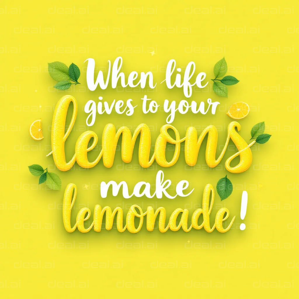 Make Lemonade from Lemons!