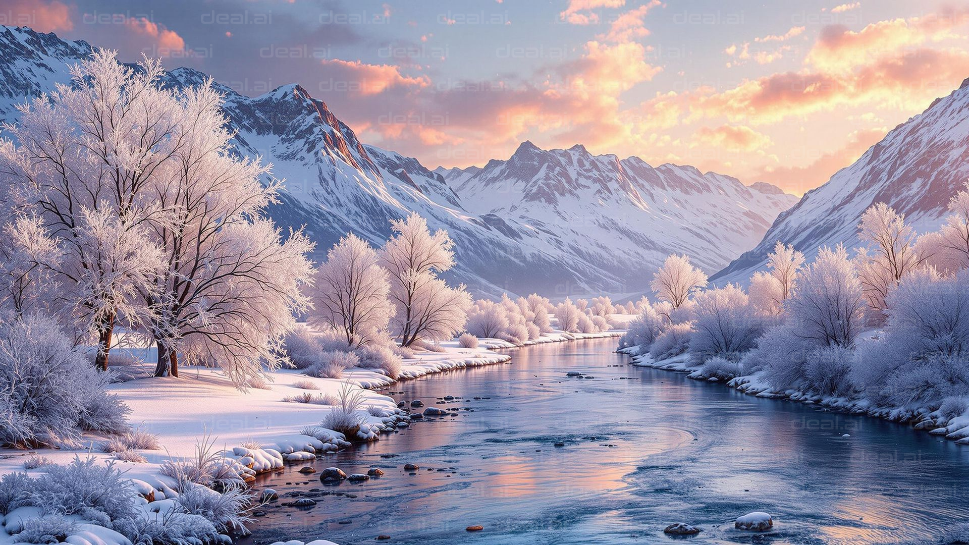 Serene Winter Wonderland