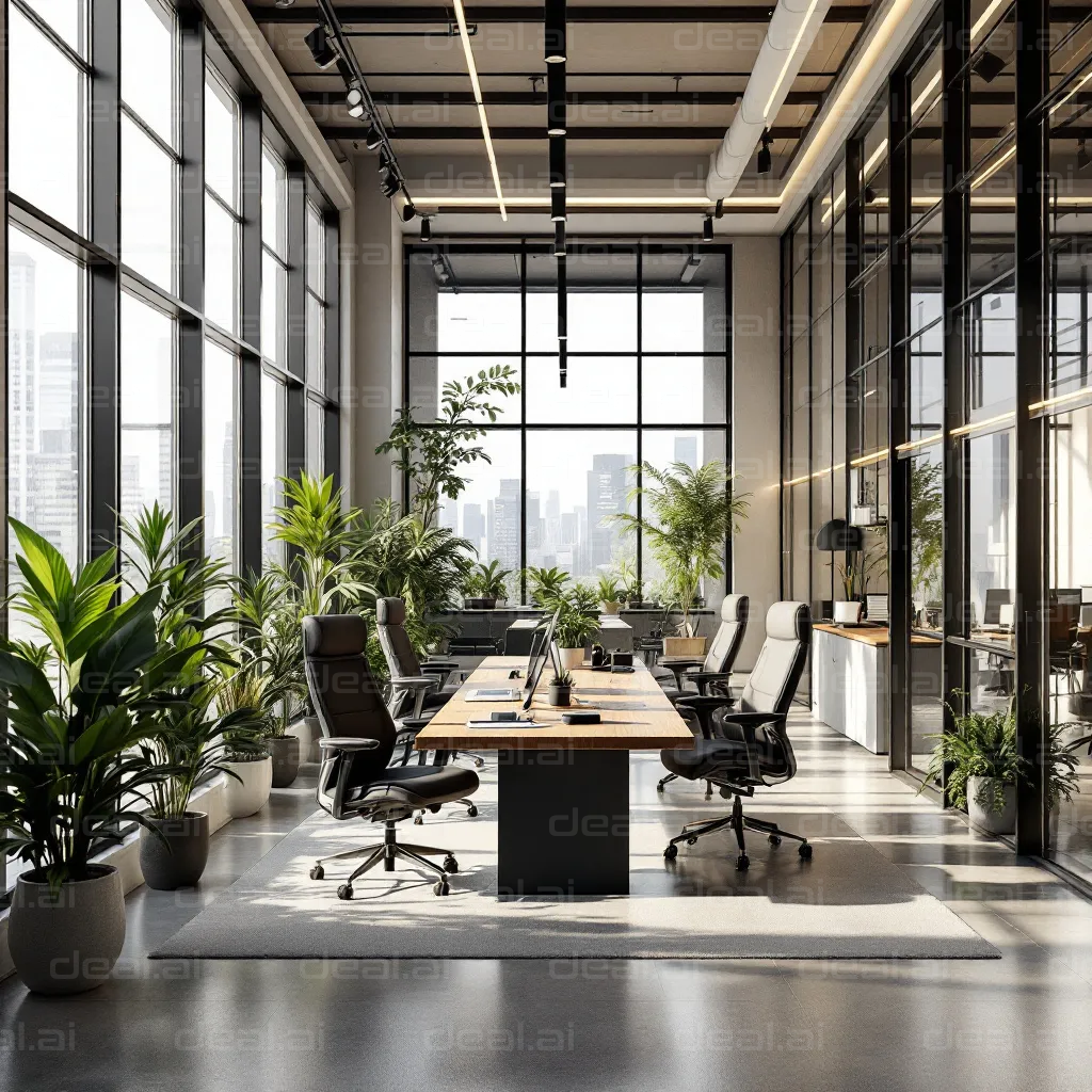 Modern Office with City View