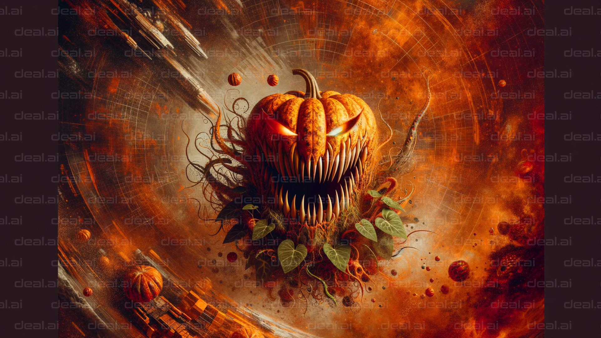 "Cosmic Halloween Pumpkin"