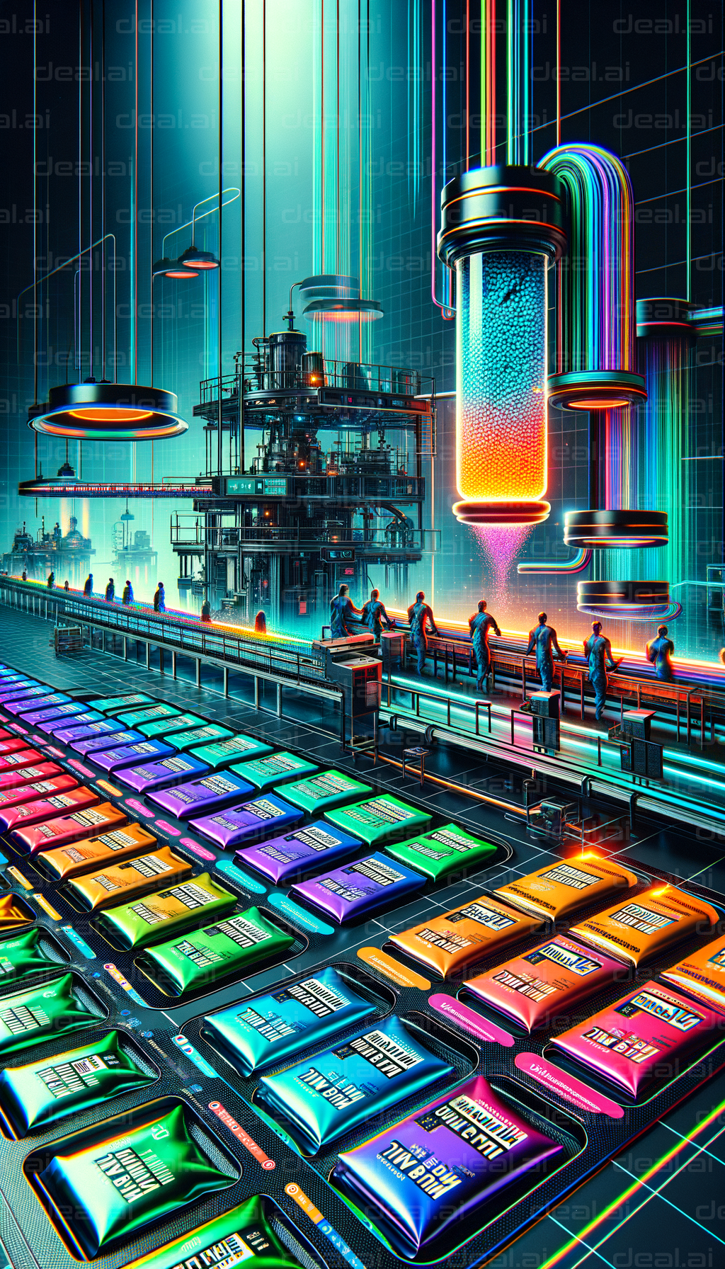"Futuristic Candy Factory"