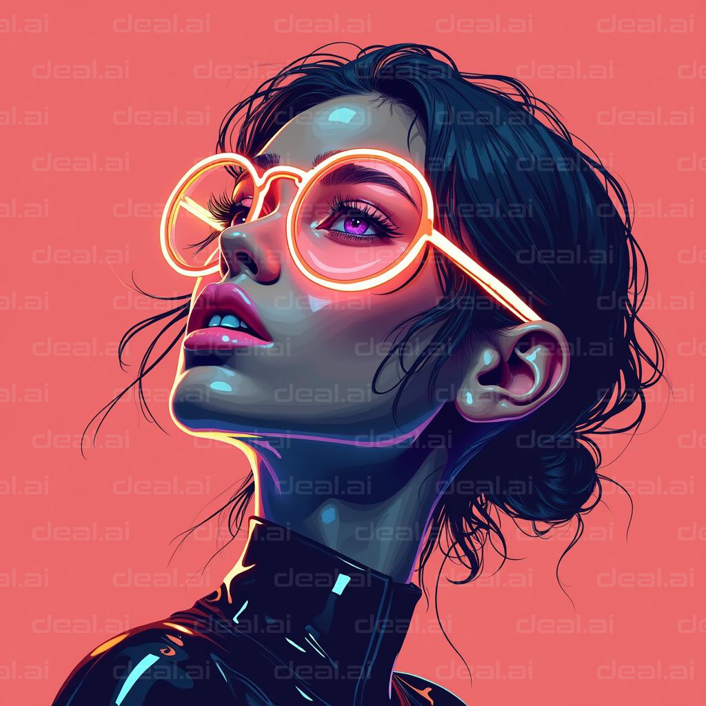 Neon Glow Portrait Artistry