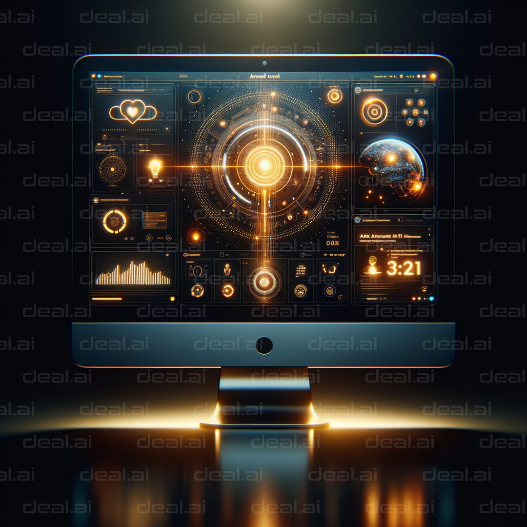 Futuristic Dashboard Display