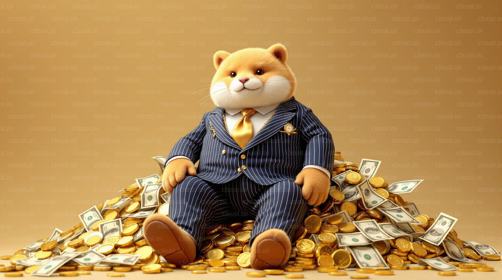 Wealthy Hamster in a Suit